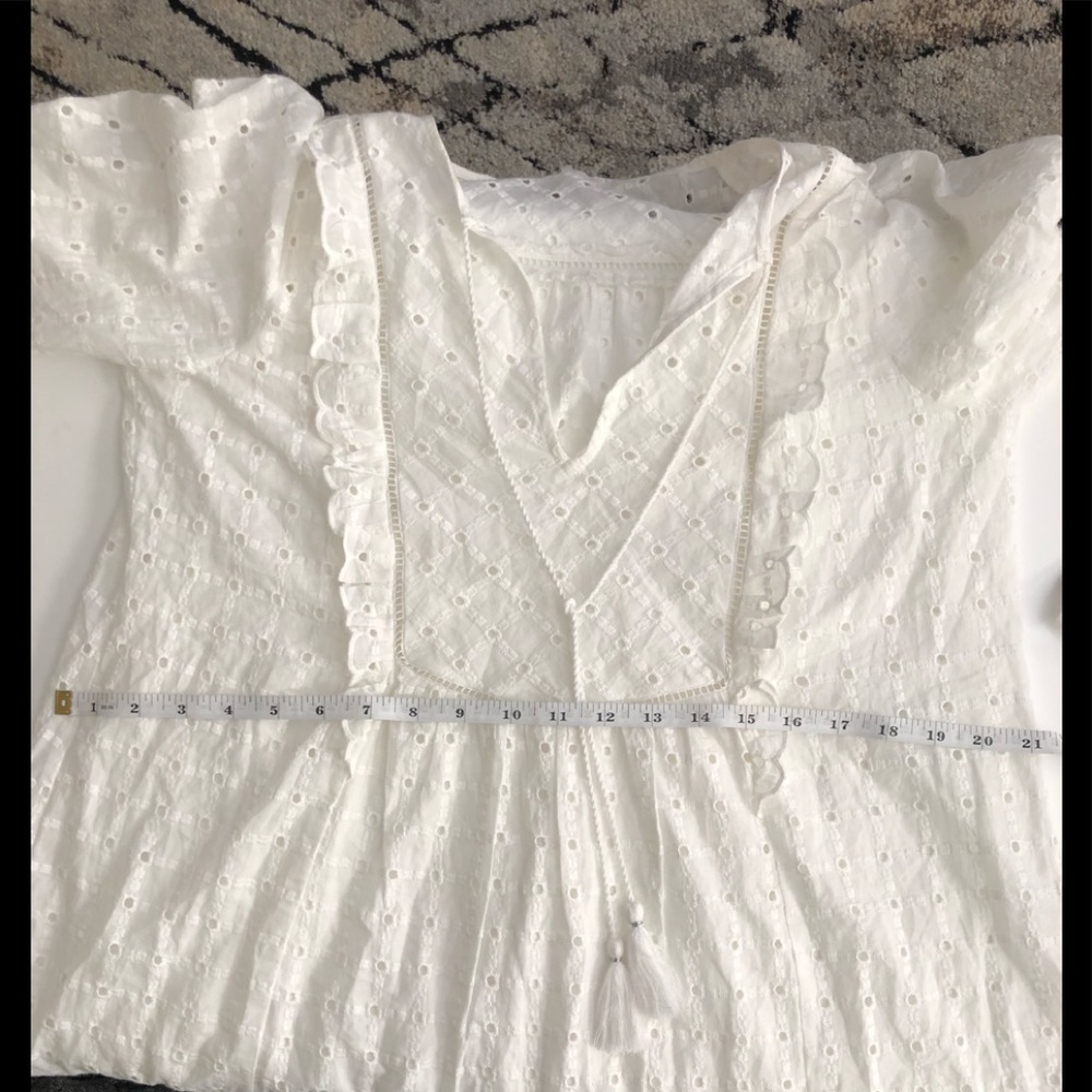 Anthropologie Thames Tunic White Dress Sz 6 - Picture 6 of 7